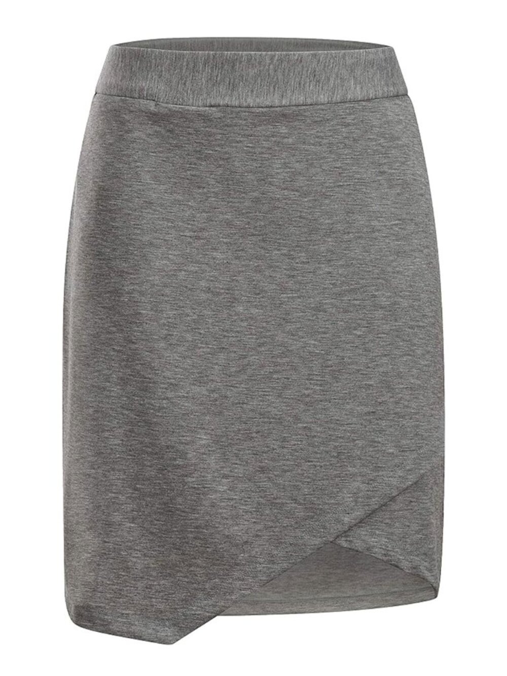 Exofficio Wanderlux Vita Heather Gray Stretch Tulip Travel Ready Pocket Skirt M